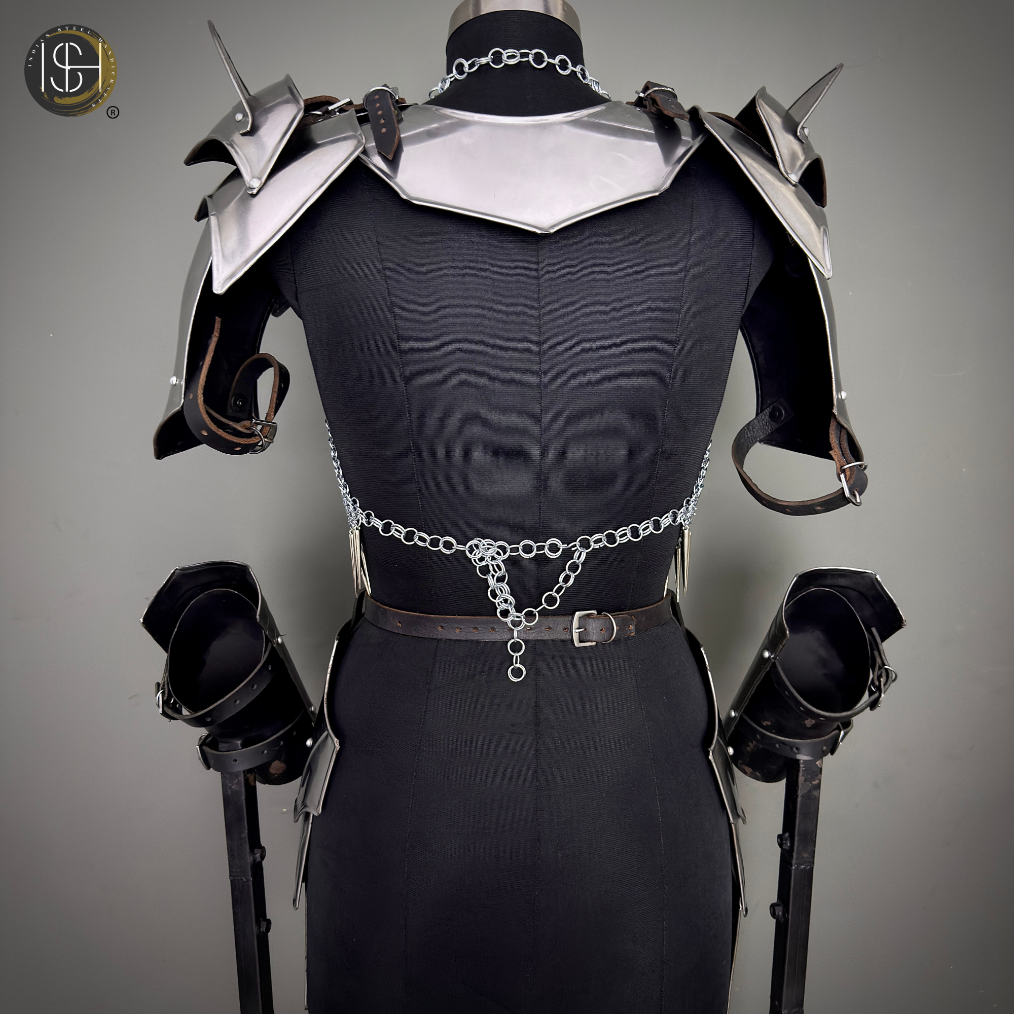 Handmade Steel Chainmail Armor Set – Authentic Medieval Knight Costume, Durable Cosplay Armor, LARP & Renaissance Fair Outfit