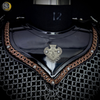⚔️ Medieval Fantasy Shoulder Armor Set – Handmade Steel Pauldrons with Chainmail Knight Armor for Cosplay, LARP, Renaissance Fair & Viking Costume 🛡️