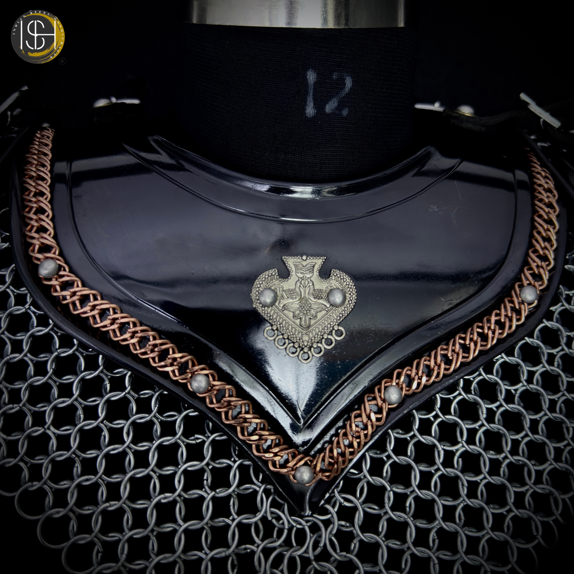⚔️ Medieval Fantasy Shoulder Armor Set – Handmade Steel Pauldrons with Chainmail Knight Armor for Cosplay, LARP, Renaissance Fair & Viking Costume 🛡️