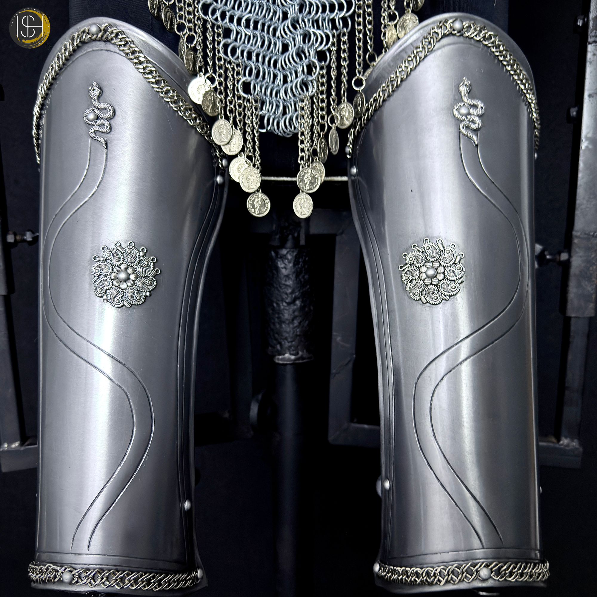 Women’s Medieval Knight Armor Set ⚔️, Steel Lady Warrior Costume 🛡️,Chainmail Skirt & Plate Armor, Fantasy Cosplay Outfit,LARP,Ready,Renaissance Festival Armor, Gothic Warrior Gift 🎁