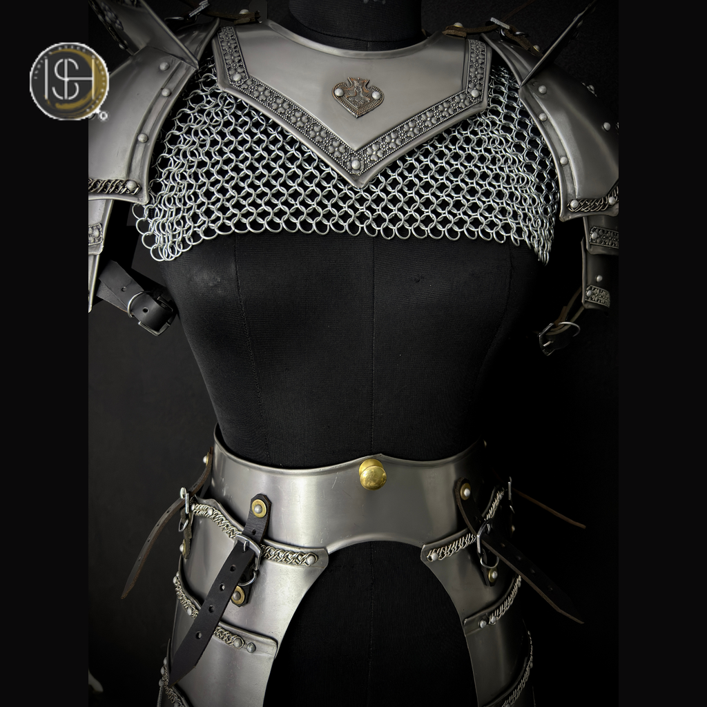 ⚔️ Handcrafted Medieval Steel Armor Set 🛡️ | Full Knight Warrior Costume | Fantasy LARP Armor | Renaissance Fair Cosplay | Viking Crusader Battle Suit | Halloween Costume | Handmade Metal Armor Gift