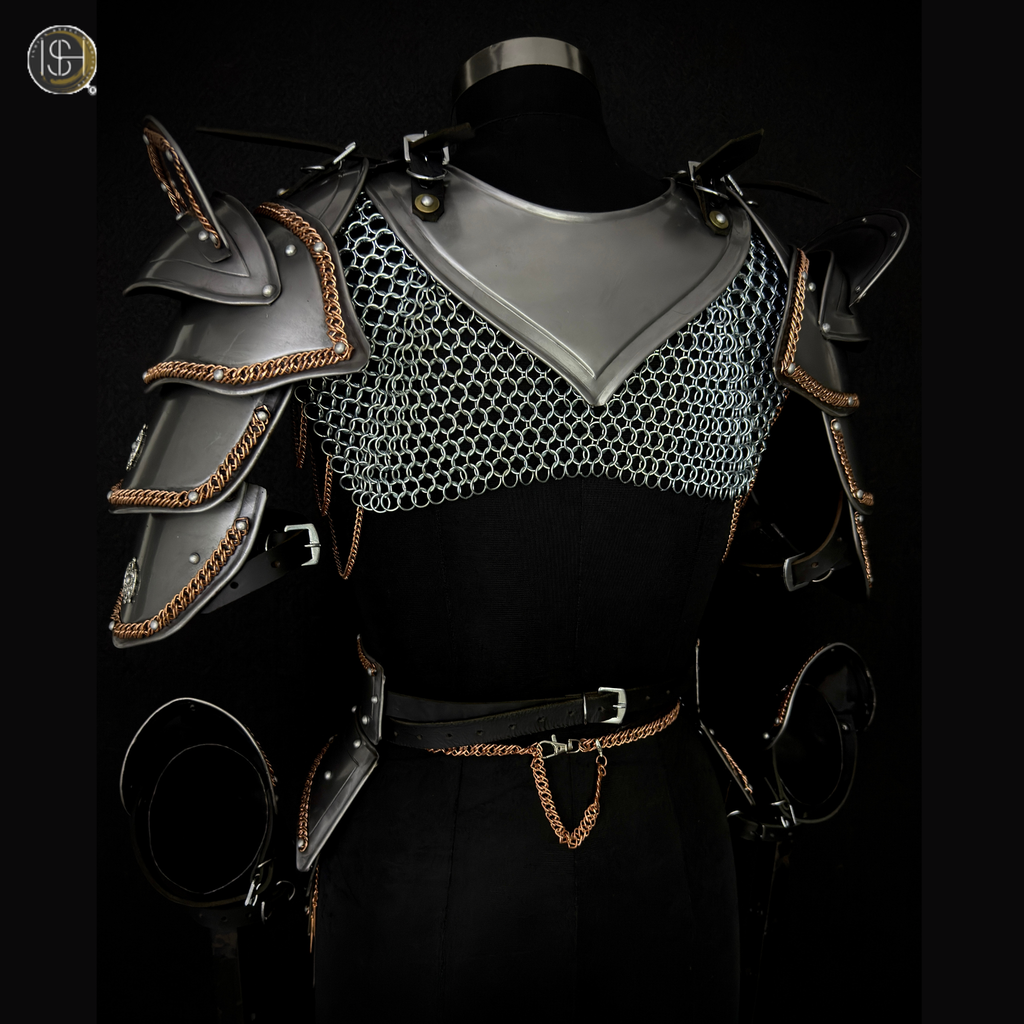 ⚔️ Fantasy Female Steel Armor Set 🛡️ | Medieval Lady Knight Costume for LARP, Cosplay & Renaissance Faire
