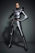 Lady Knight’s Forged Steel Armor | Mythic Medieval Ensemble for LARP Realms, SCA Events & Cosplay Journeys ✨ ISH Collection