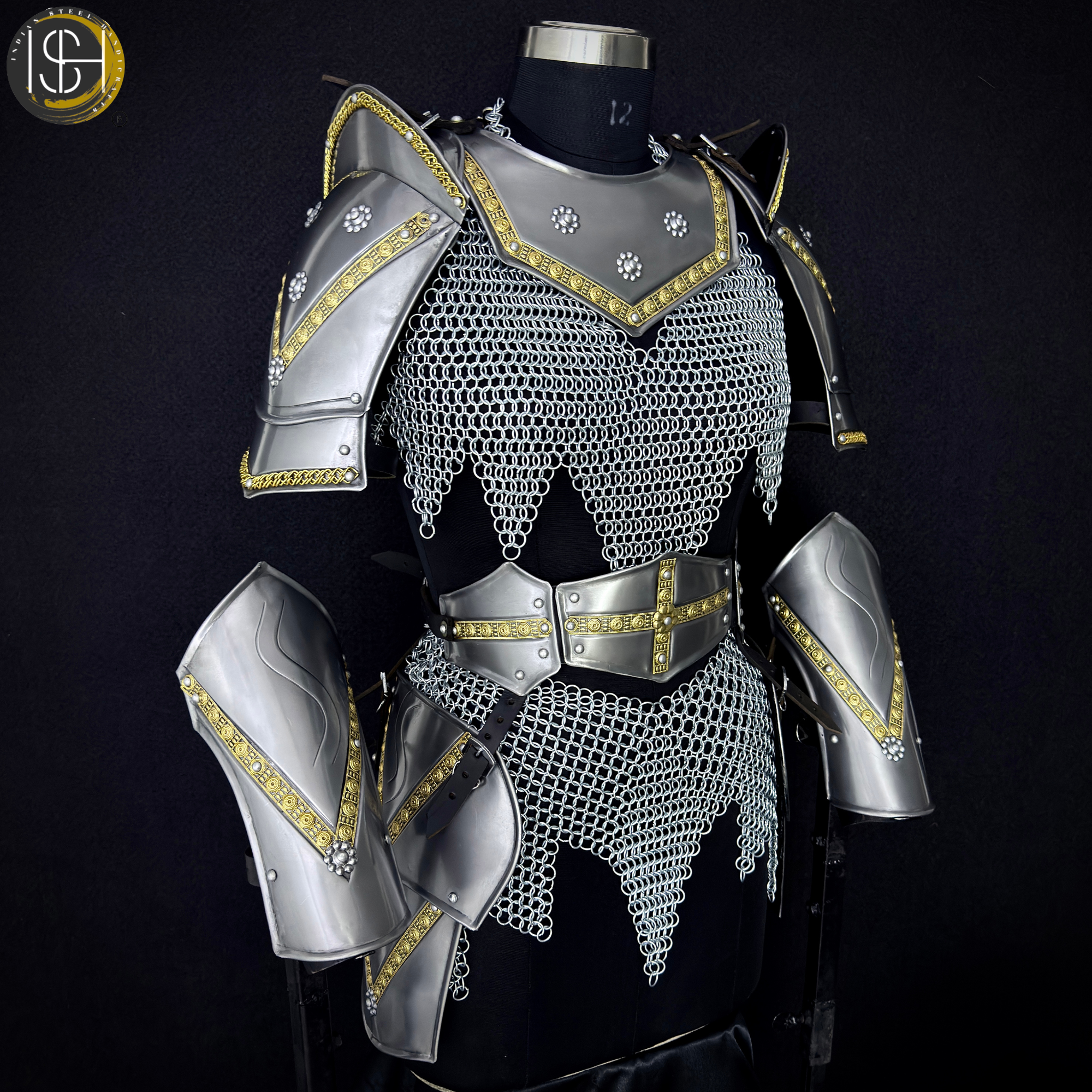 Handmade Chainmaille Skirt & Top Set – Medieval Armor Costume | Cosplay, LARP, Renaissance Fair Outfit ✨