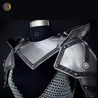Handmade Steel Lady Knight Armor Set – Medieval Chainmail Armor Costume for Women, LARP Warrior Suit, Fantasy Knight Cosplay Armor, Renaissance Festival Combat Outfit