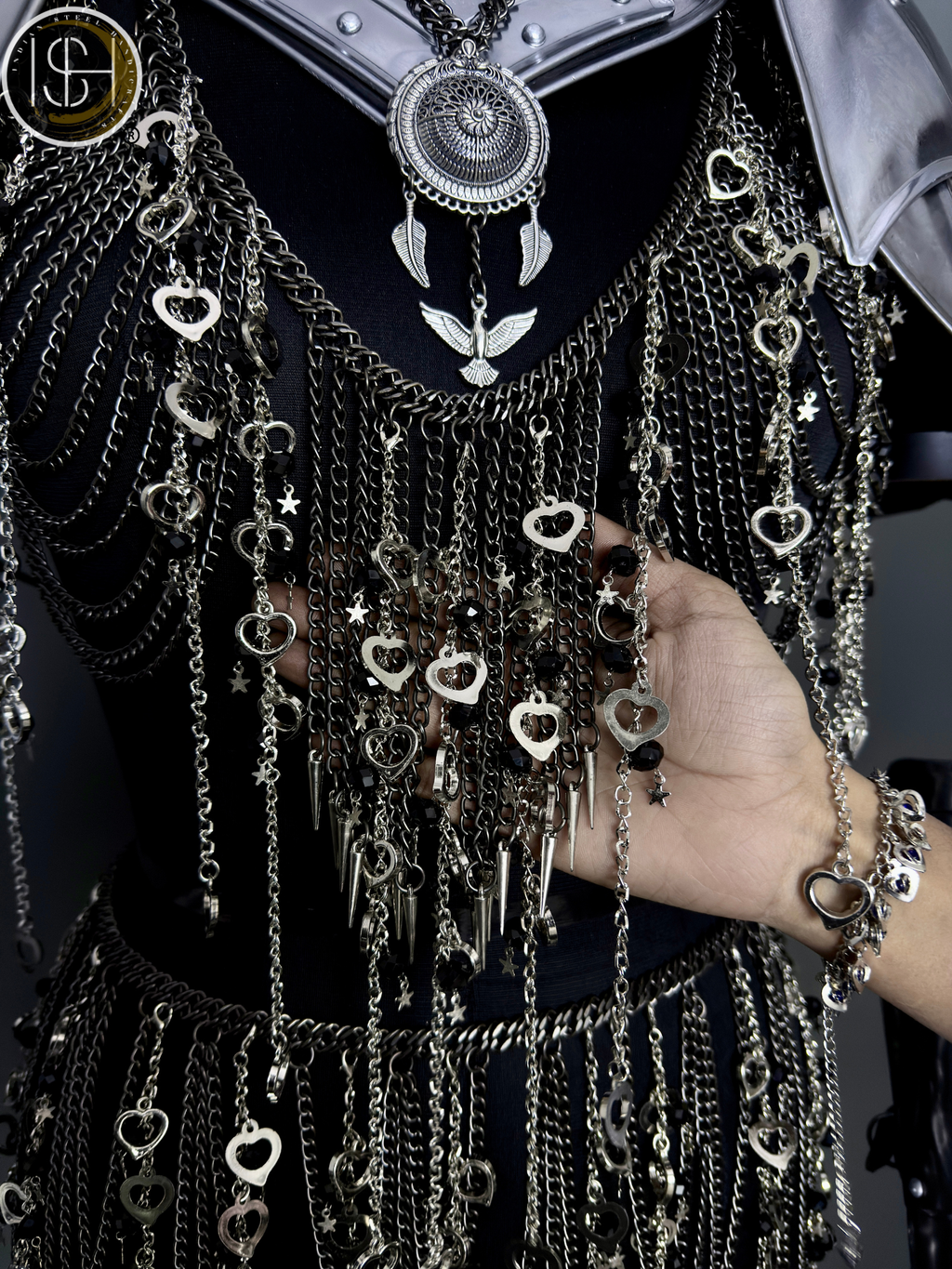 Medieval Women’s Steel Armor Set, Chainmail Female Knight Costume, LARP, Cosplay, Fantasy Roleplay 🛡️⚔️