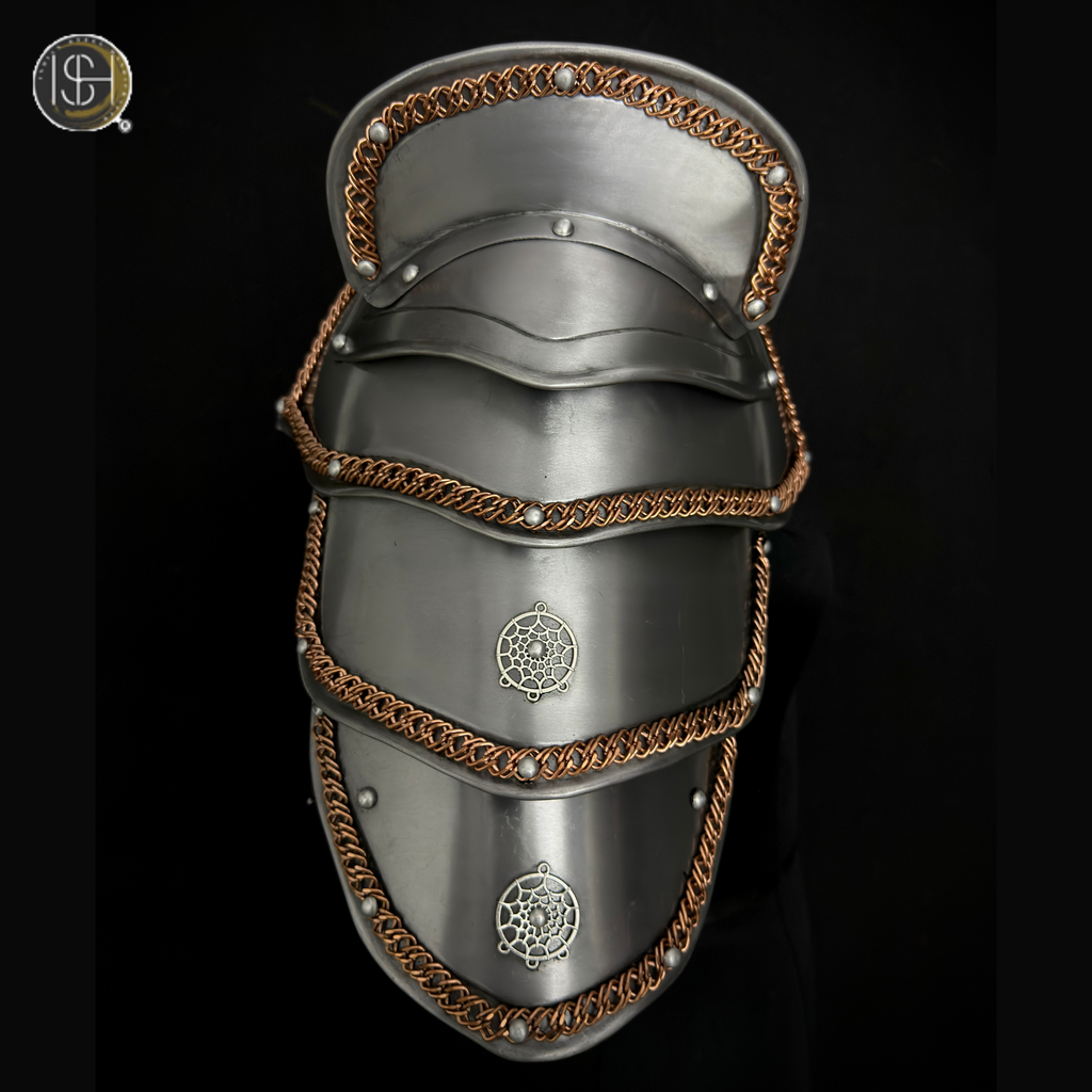 ⚔️ Handmade Medieval Shoulder Armor – Steel Pauldrons with Chainmail | Knight, Viking & Fantasy Cosplay Armor for LARP, Renaissance Fair, SCA & Costume 🛡️
