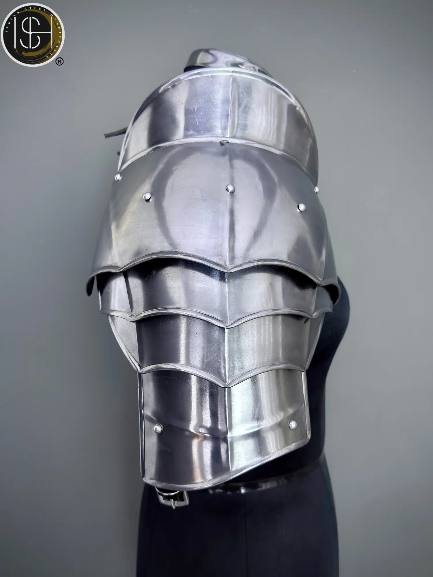 Medieval Knight Steel Gorget & Pauldron Armor 🛡️ | Perfect for LARP, Cosplay & Costume Events⚔️ ISH Collection