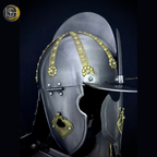 ⚔️ Handmade Steel Knight Armor Set 🛡️ Medieval Full Body Battle Suit with Gold Detailing for Cosplay, LARP & Collectors ✨