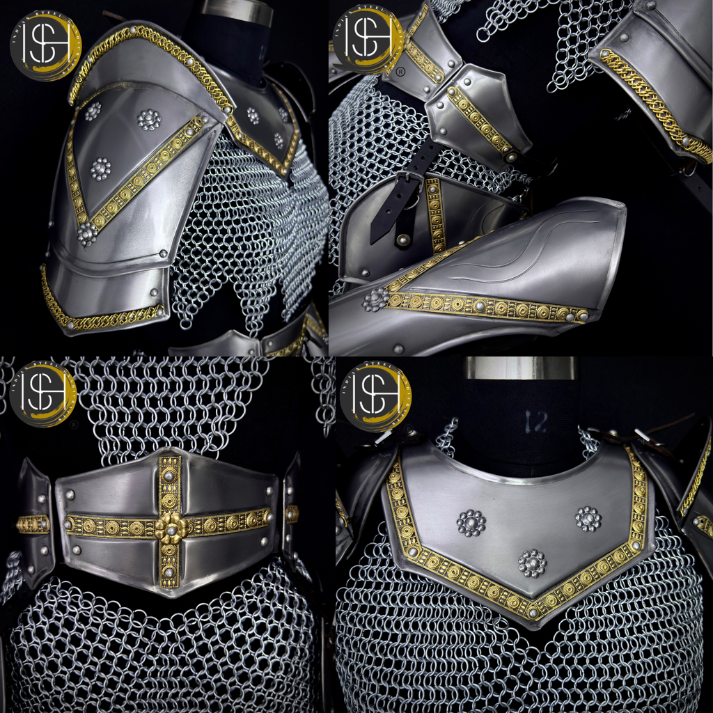 Handmade Chainmaille Skirt & Top Set – Medieval Armor Costume | Cosplay, LARP, Renaissance Fair Outfit ✨