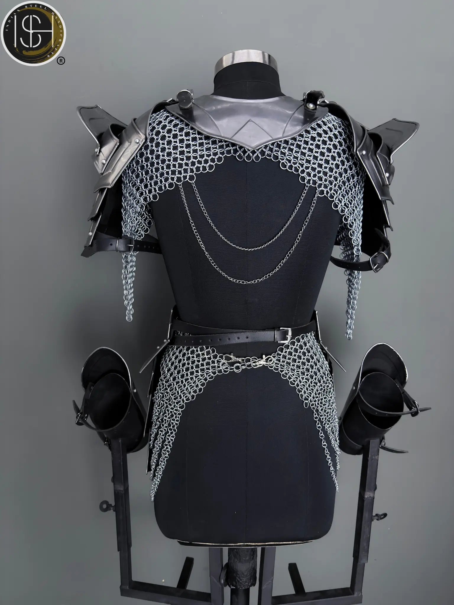Warrior Maiden Armor ✨🛡️ — Hand-Forged Steel Cuirass with Chainmail, Perfect for LARP & Cosplay Realms ⚔️ ISH Collection