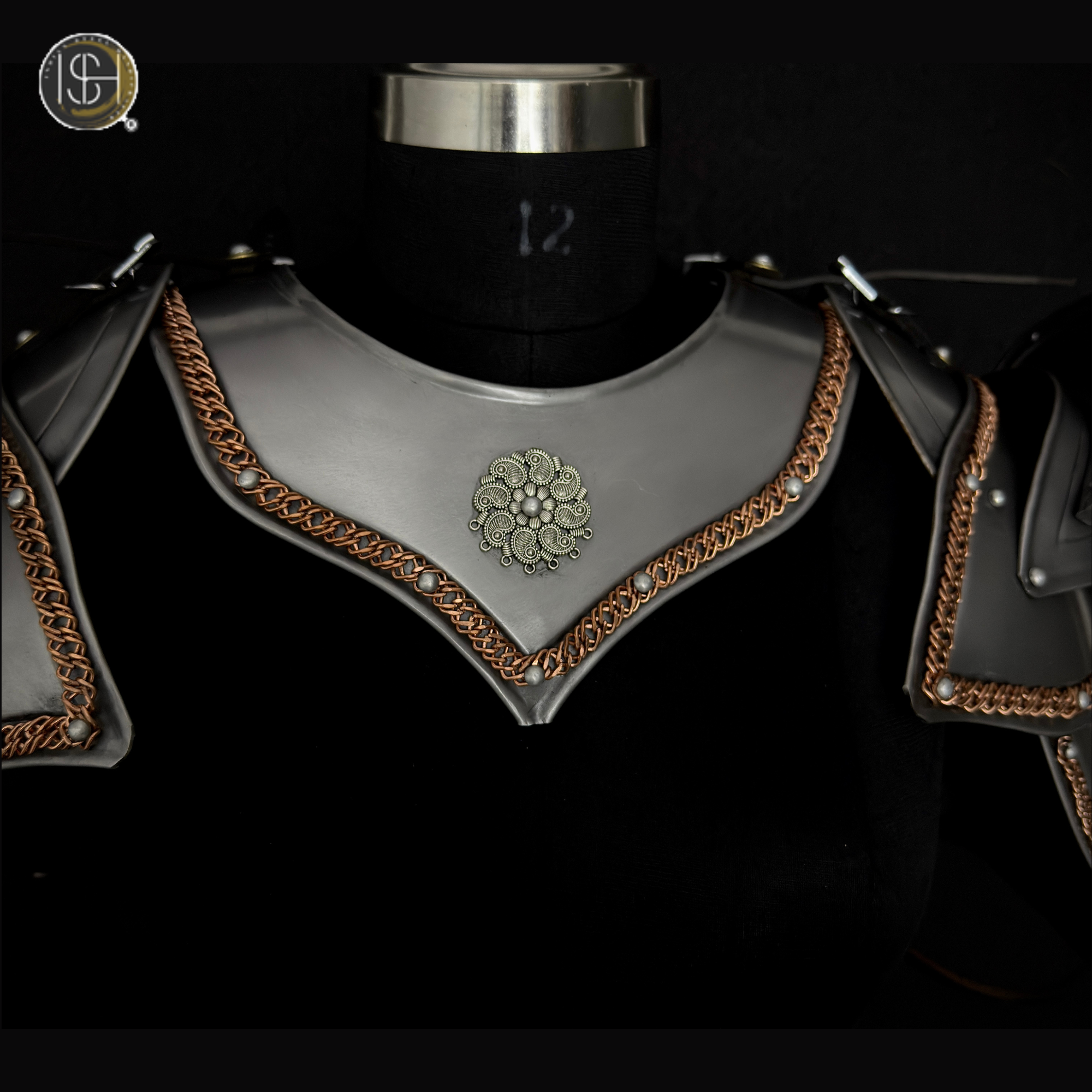 ⚔️ Handmade Medieval Shoulder Armor – Steel Pauldrons with Chainmail | Knight, Viking & Fantasy Cosplay Armor for LARP, Renaissance Fair, SCA & Costume 🛡️