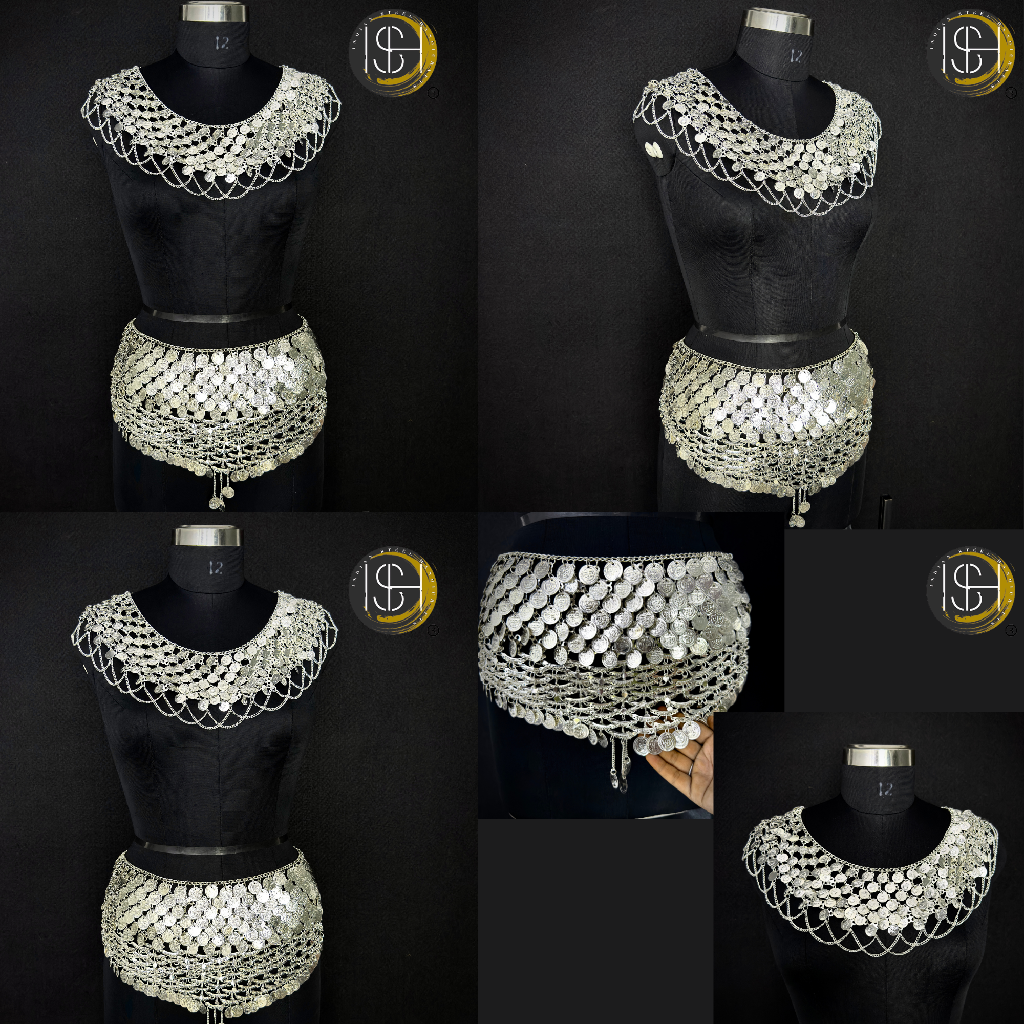 ISH Collection – Handmade Silver Coin Chainmail Warrior Armor Set