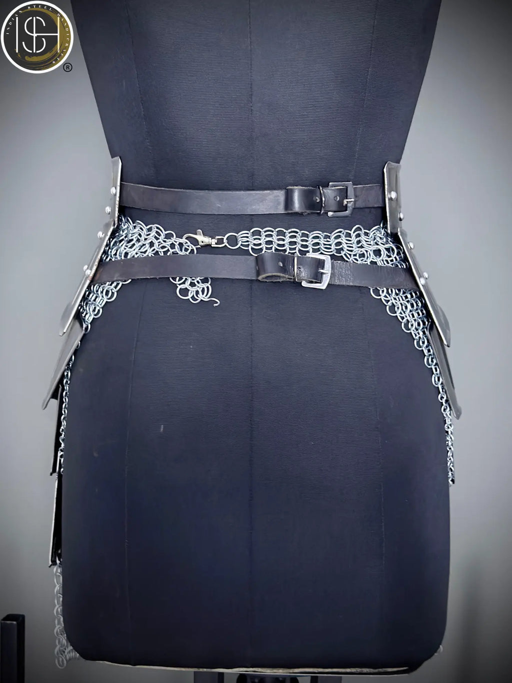 Brave Lady Armor Set ⚔️👑 Medieval Corset & Chainmail Skirt | Perfect for Cosplay, LARP & SCA ISH Collection