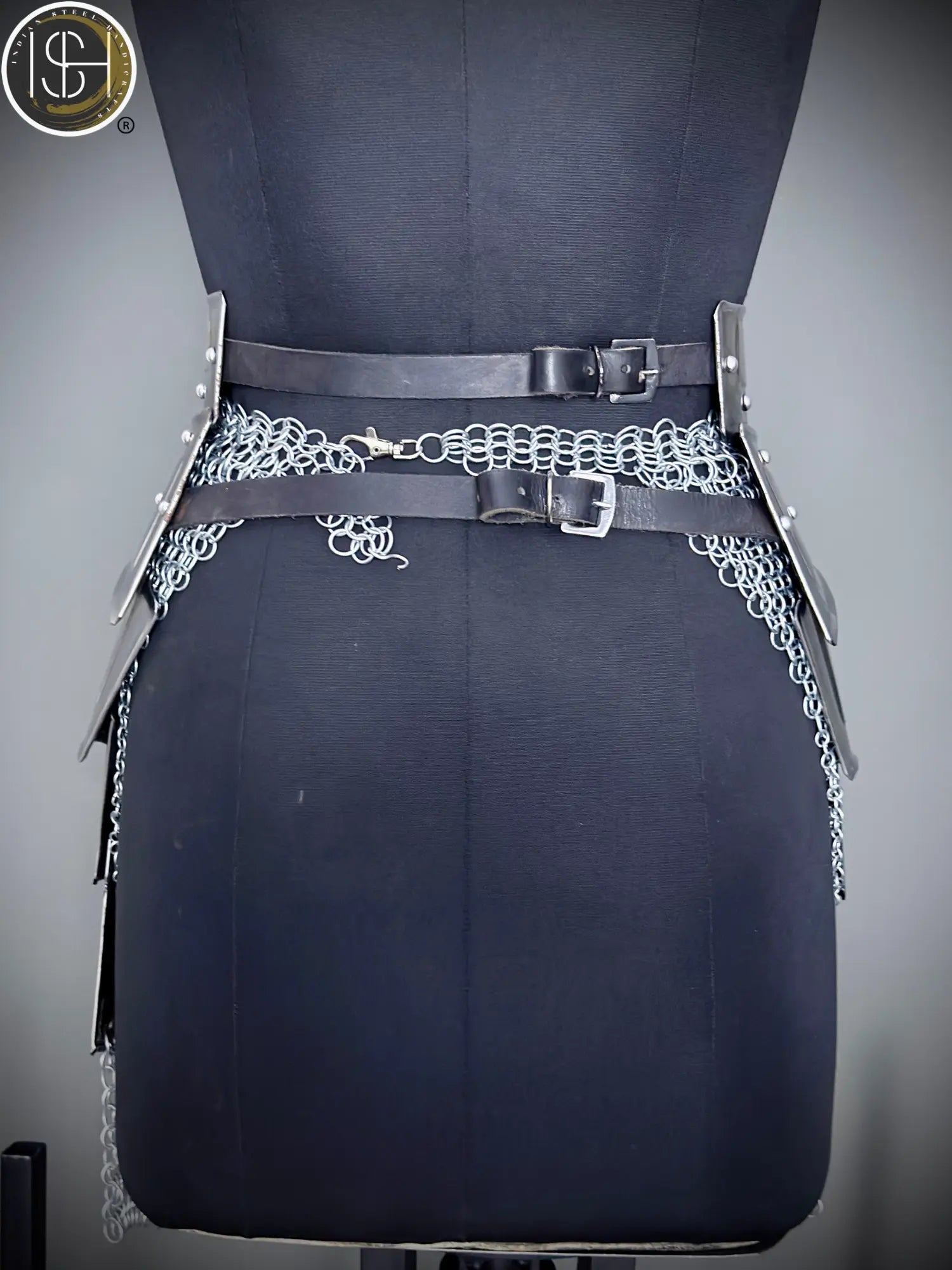 Brave Lady Armor Set ⚔️👑 Medieval Corset & Chainmail Skirt | Perfect for Cosplay, LARP & SCA ISH Collection