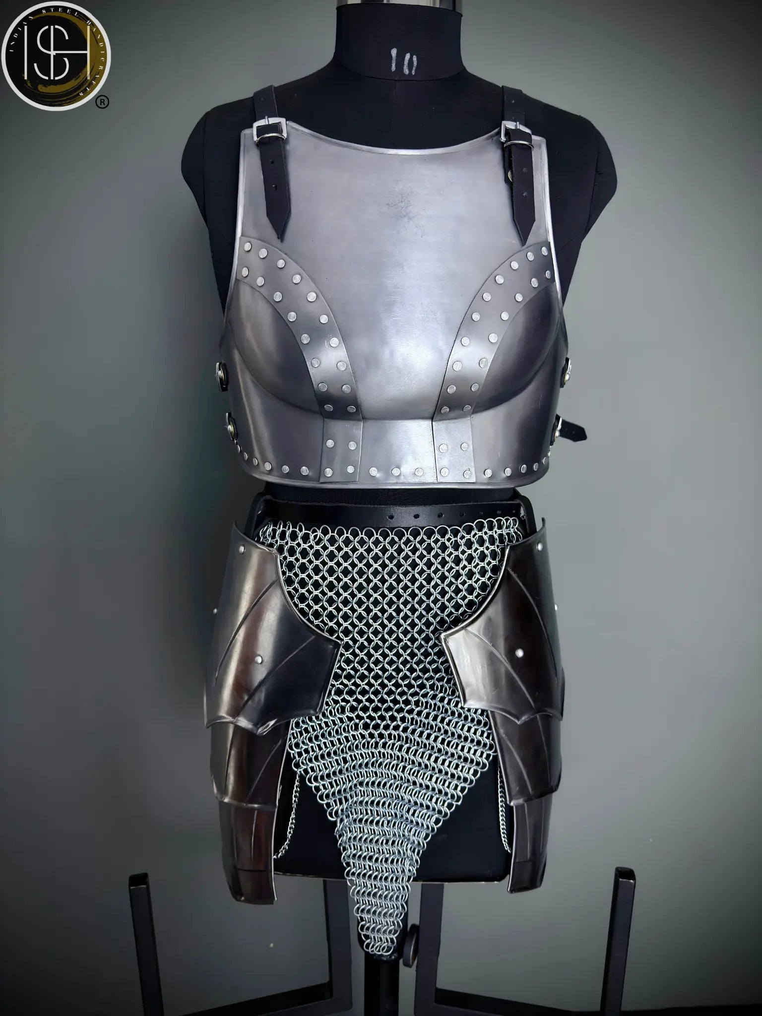 Lady Knight’s Forged Steel Armor | Mythic Medieval Ensemble for LARP Realms, SCA Events & Cosplay Journeys ✨ ISH Collection