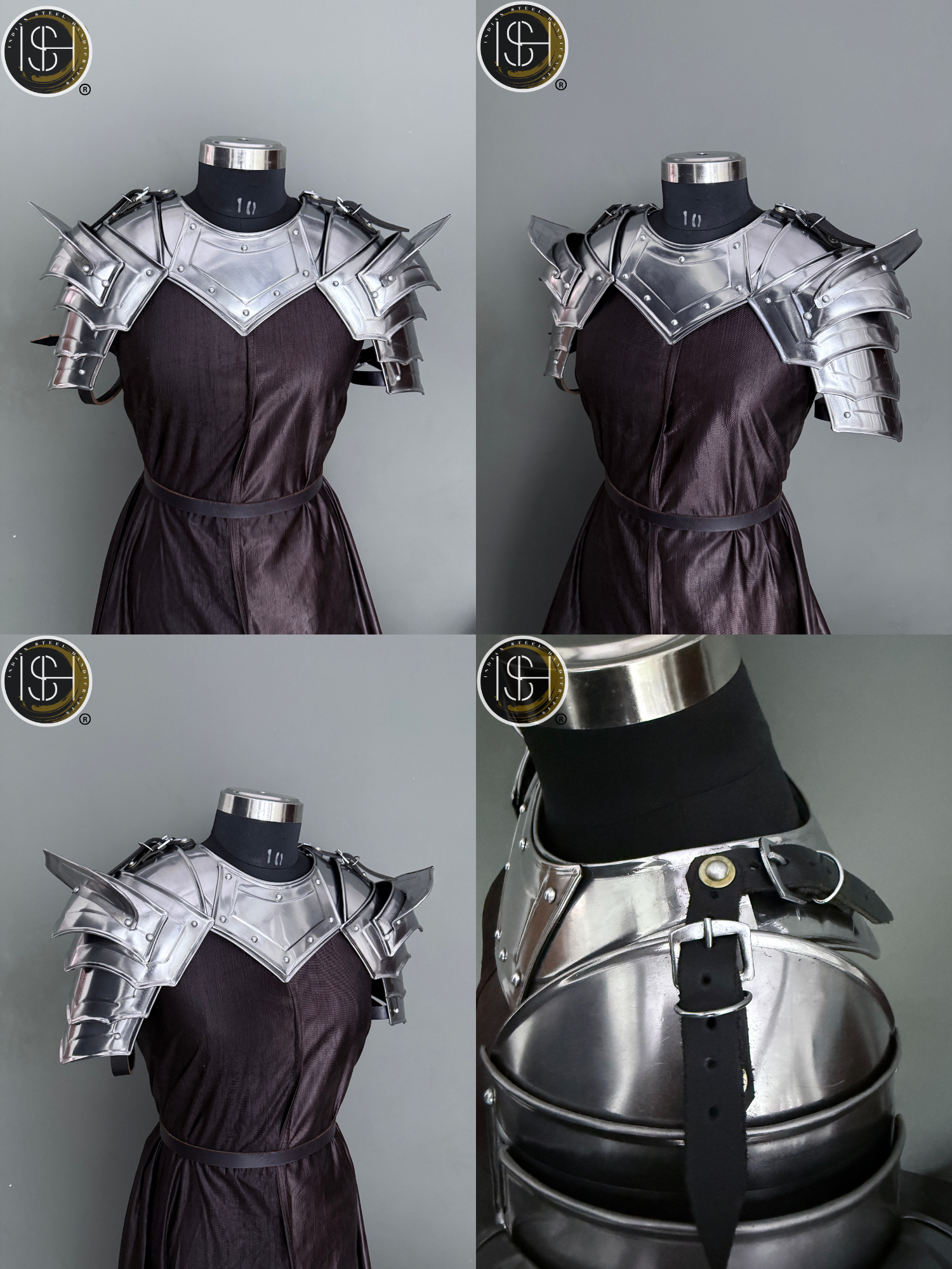 ⚔️ Medieval Steel Armor Set | Cosplay Armor Costume | LARP Gear | Renaissance Fair Outfit | Fantasy Knight Armor 🛡️✨