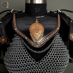 ⚔️ Black Steel Knight Armor Set 🛡️ Medieval Chainmail Cuirass for Women | Female Warrior Costume | Renaissance Faire & LARP Cosplay Armor