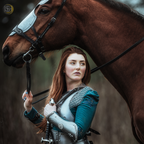 Medieval Female Warrior Armor Set, Handmade Steel Armor, Chainmail Costume, Fantasy Knight Armor, Cosplay Armor for Women