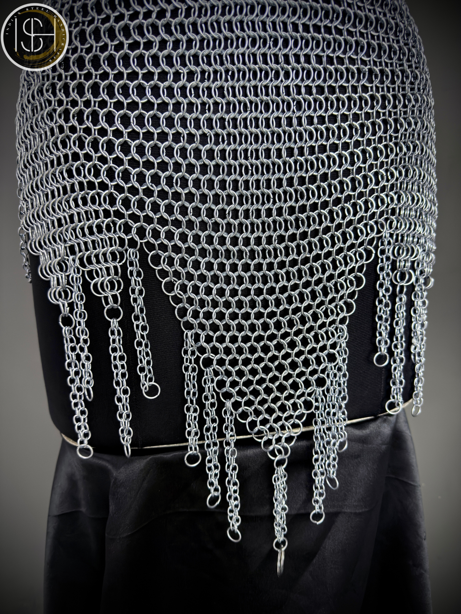 Handmade Medieval Steel Chainmail Top for Women – Authentic Wearable Armor for LARP & Cosplay.