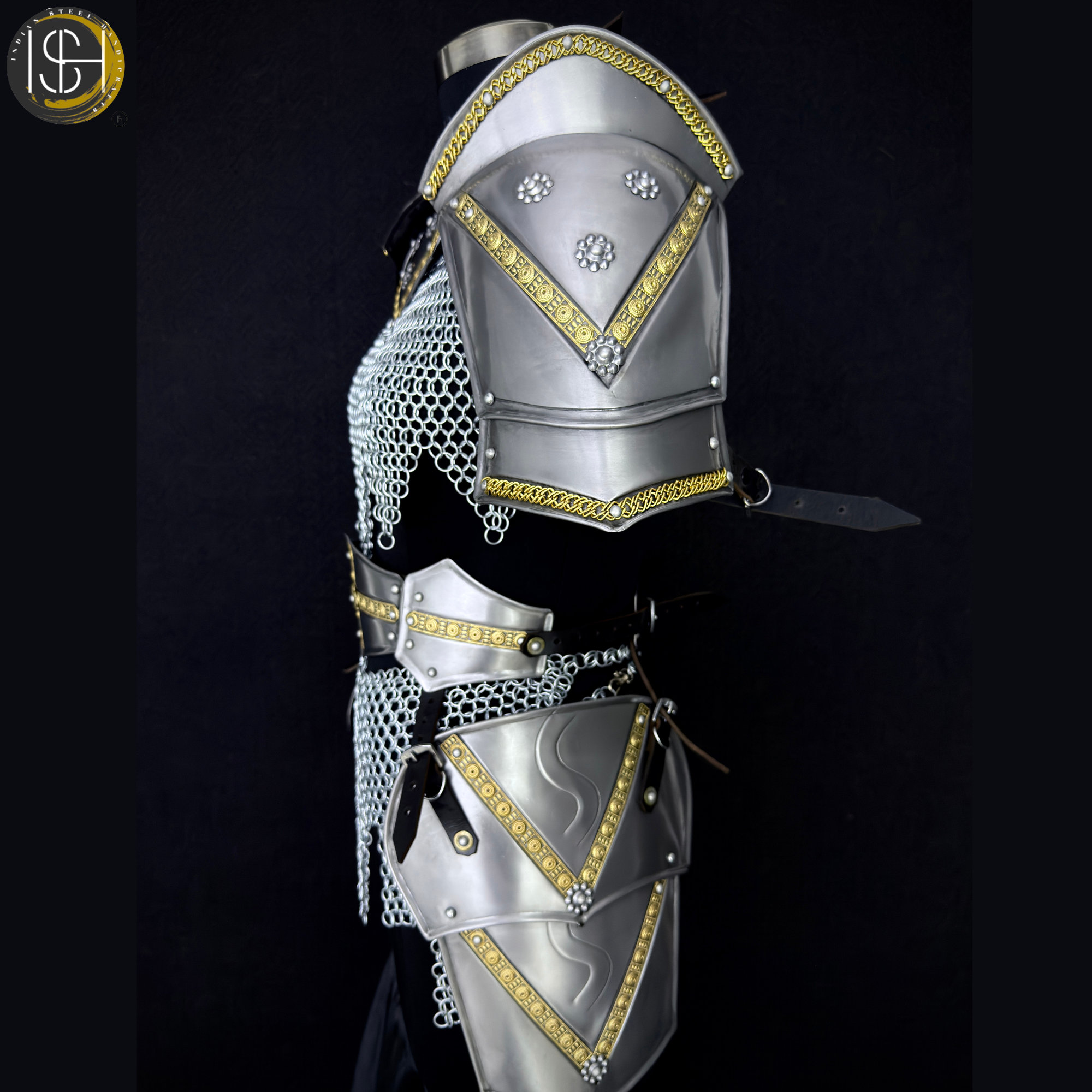 Handmade Chainmaille Skirt & Top Set – Medieval Armor Costume | Cosplay, LARP, Renaissance Fair Outfit ✨