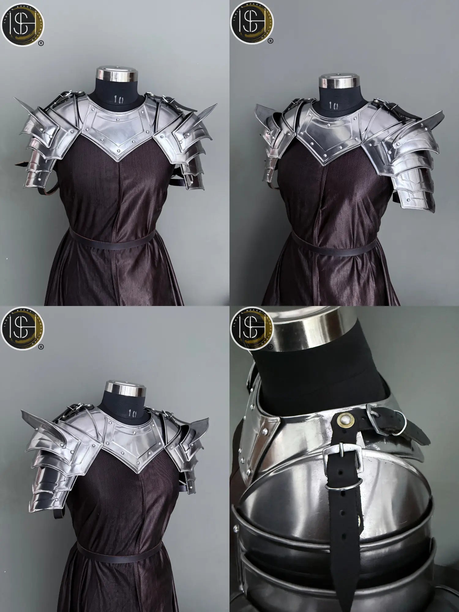 Brave Medieval Lady’s Cuirass – Steel Chainmail Armor for Cosplay, LARP, and SCA ISH Collection