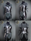 Epic Female Knight Steel Armor: Gorget & Pouldron Set ⚔️ — Ideal for LARP, Cosplay, Medieval Reenactment & Fantasy Festivals ✨