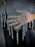 Handmade Medieval Steel Chainmail Top for Women – Authentic Wearable Armor for LARP & Cosplay.