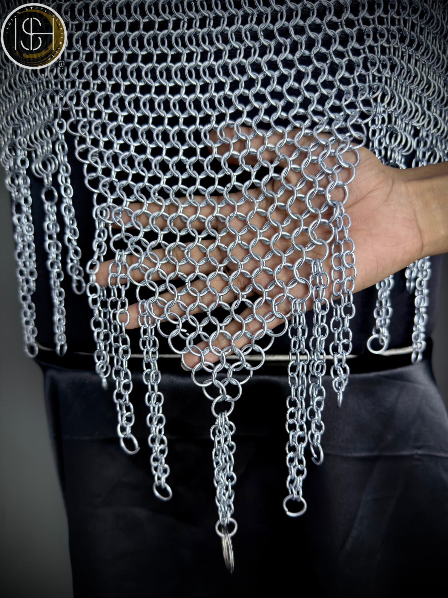 Handmade Medieval Steel Chainmail Top for Women – Authentic Wearable Armor for LARP & Cosplay.