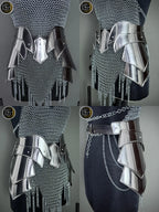Medieval Knight Steel Armor⚔️ — Gorget, Pouldron & Bracer Set for Epic LARP & Cosplay!🛡️ ISH Collection