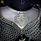 Women’s Medieval Knight Armor Set ⚔️, Steel Lady Warrior Costume 🛡️,Chainmail Skirt & Plate Armor, Fantasy Cosplay Outfit,LARP,Ready,Renaissance Festival Armor, Gothic Warrior Gift 🎁