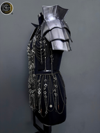 Medieval Women’s Steel Armor Set, Chainmail Female Knight Costume, LARP, Cosplay, Fantasy Roleplay 🛡️⚔️