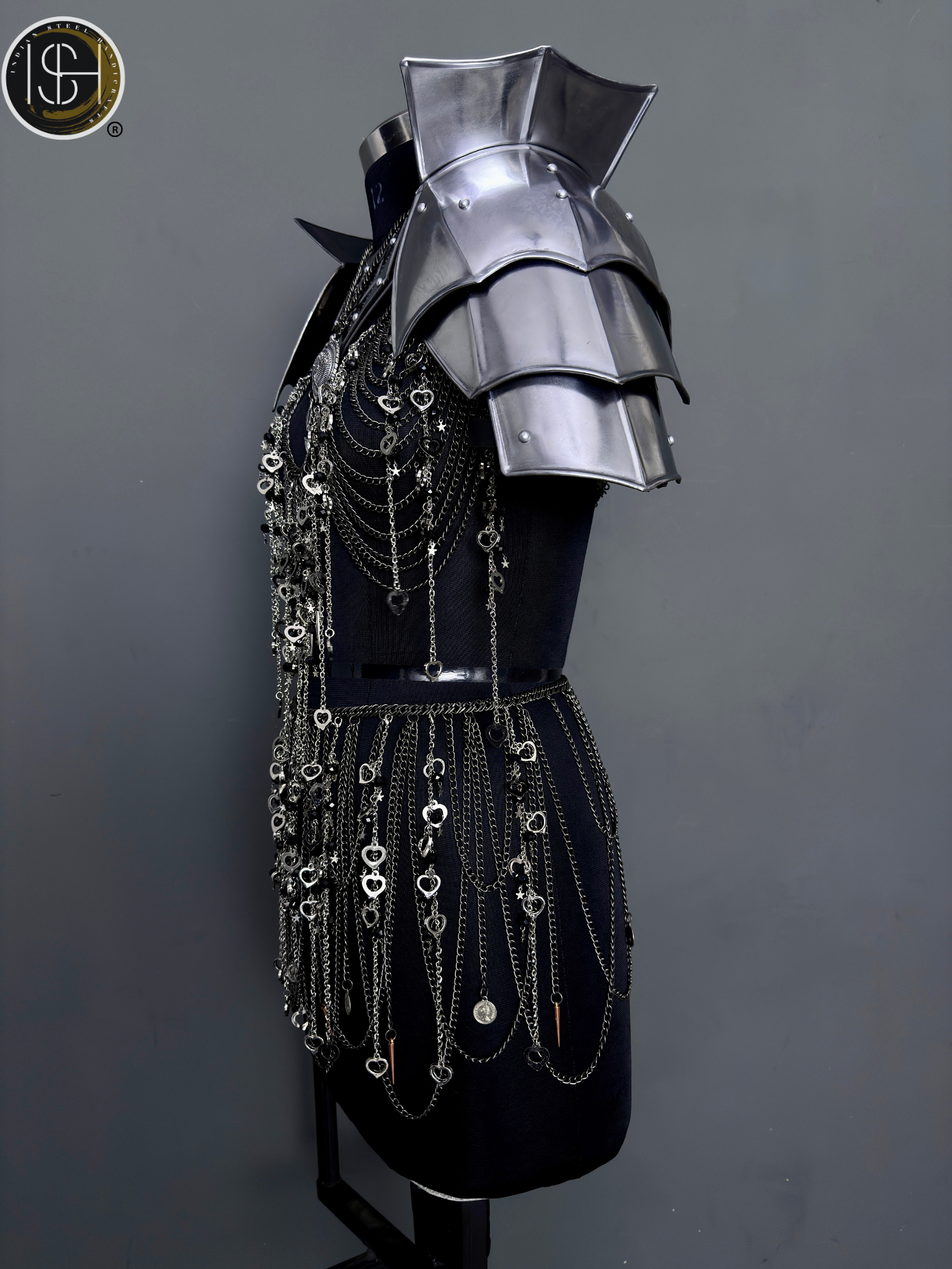 Medieval Women’s Steel Armor Set, Chainmail Female Knight Costume, LARP, Cosplay, Fantasy Roleplay 🛡️⚔️
