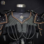 ⚔️ Women's Black Fantasy Armor Set 🛡️ | Handmade Steel Warrior Costume | Chainmail Cosplay Armor | Medieval Knight Armor | LARP Outfit | Gothic Warrior Gear | Fantasy Battle Costume