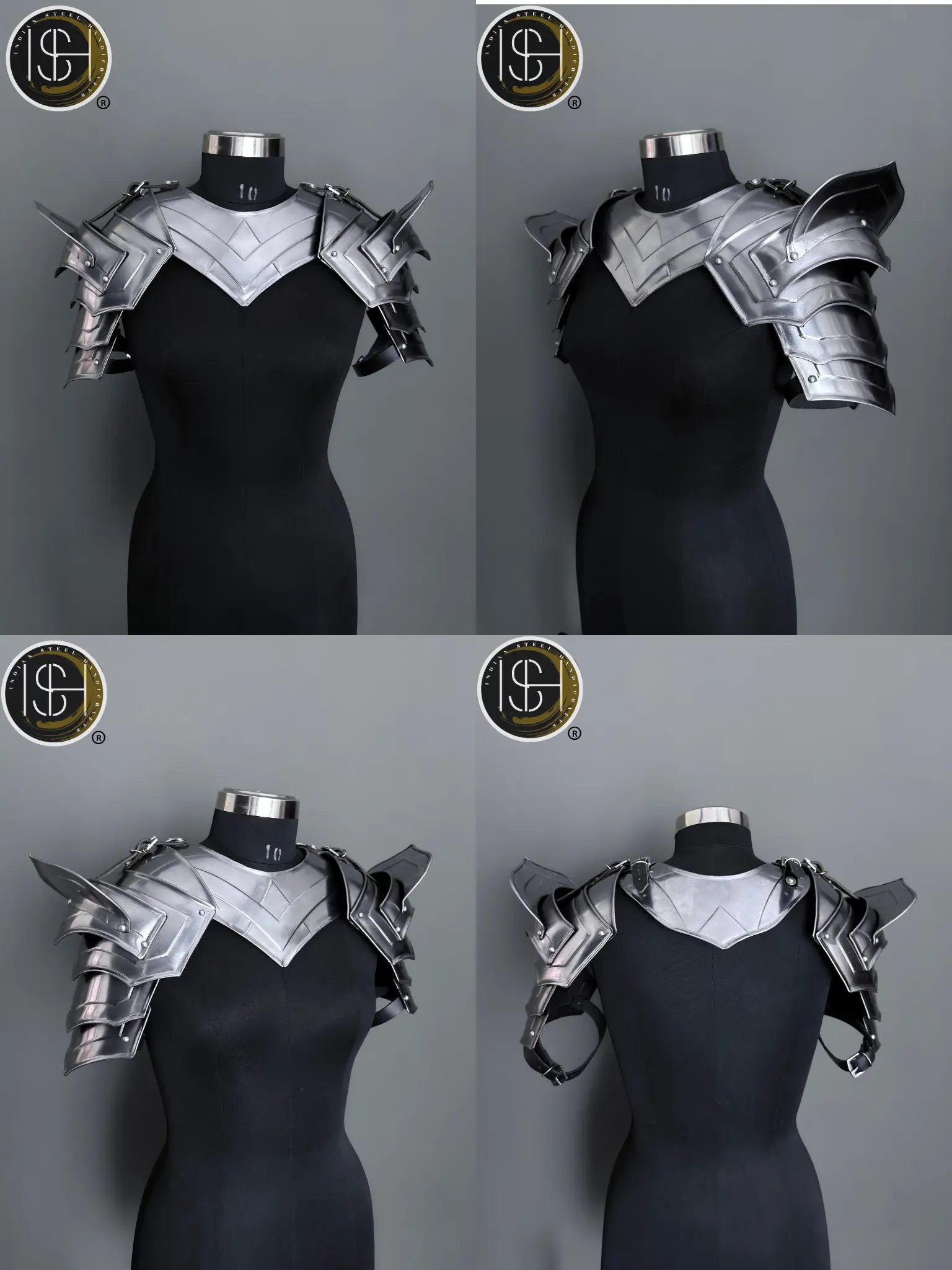 Warrior Maiden Armor ✨🛡️ — Hand-Forged Steel Cuirass with Chainmail, Perfect for LARP & Cosplay Realms ⚔️ ISH Collection