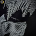 Handcrafted Medieval Steel Chainmail Armor Set – Includes Gorget, Pauldrons, Arm Guards & Leg Protection for Warrior Costumes