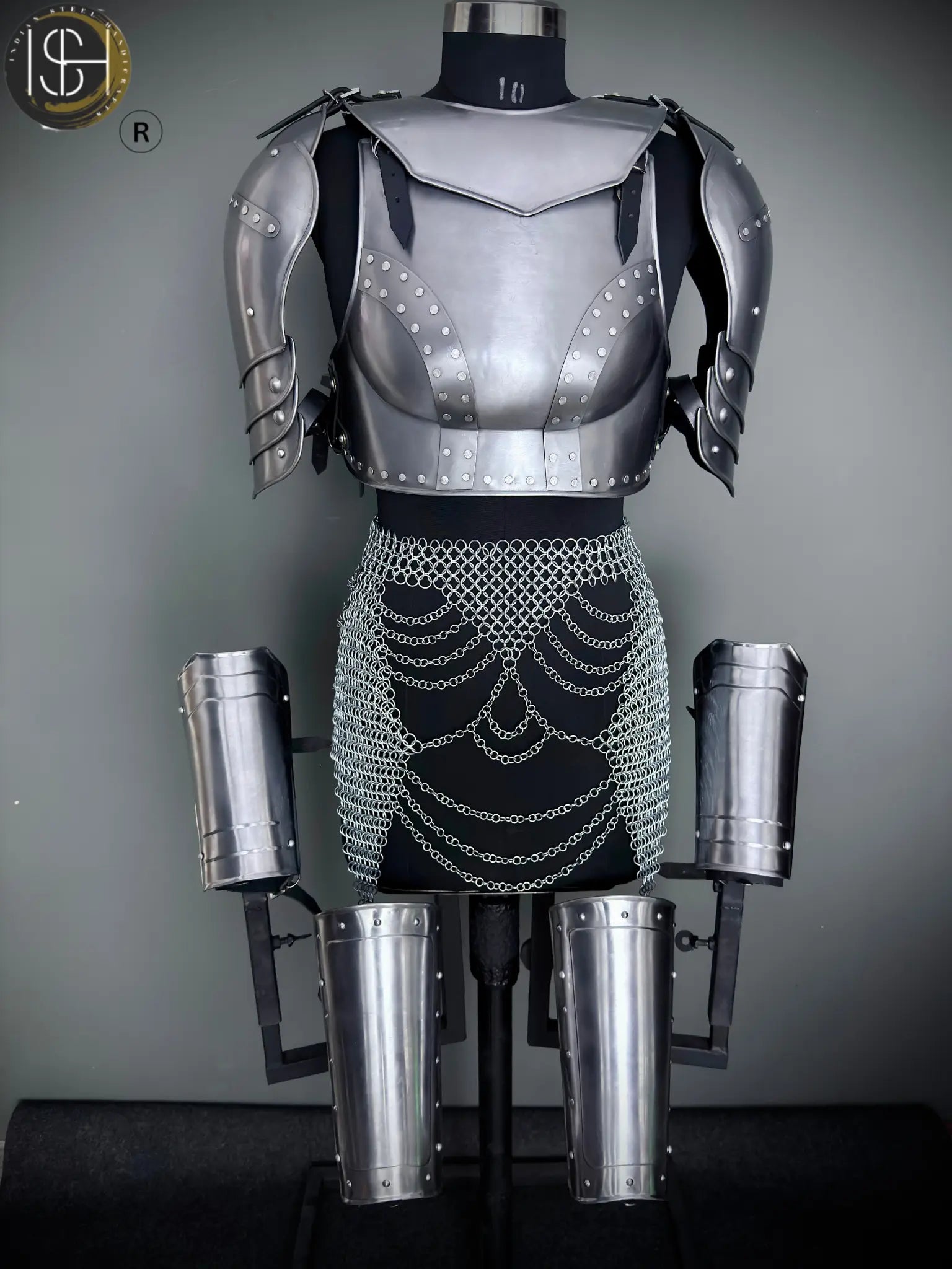 🛡️ Steel Lady Knight Armor — Medieval Costume for LARP, SCA & Cosplay 🛡️ ISH Collection
