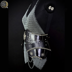 ⚔️ Black Steel Chainmail Armor for Women | Medieval Warrior Cuirass | Female Knight Costume | Renaissance Faire, LARP & Cosplay Armor