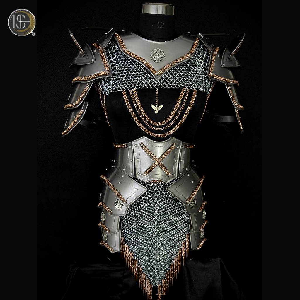 ⚔️ Fantasy Female Steel Armor Set 🛡️ | Medieval Lady Knight Costume for LARP, Cosplay & Renaissance Faire