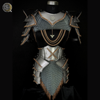 ⚔️ Fantasy Female Steel Armor Set 🛡️ | Medieval Lady Knight Costume for LARP, Cosplay & Renaissance Faire