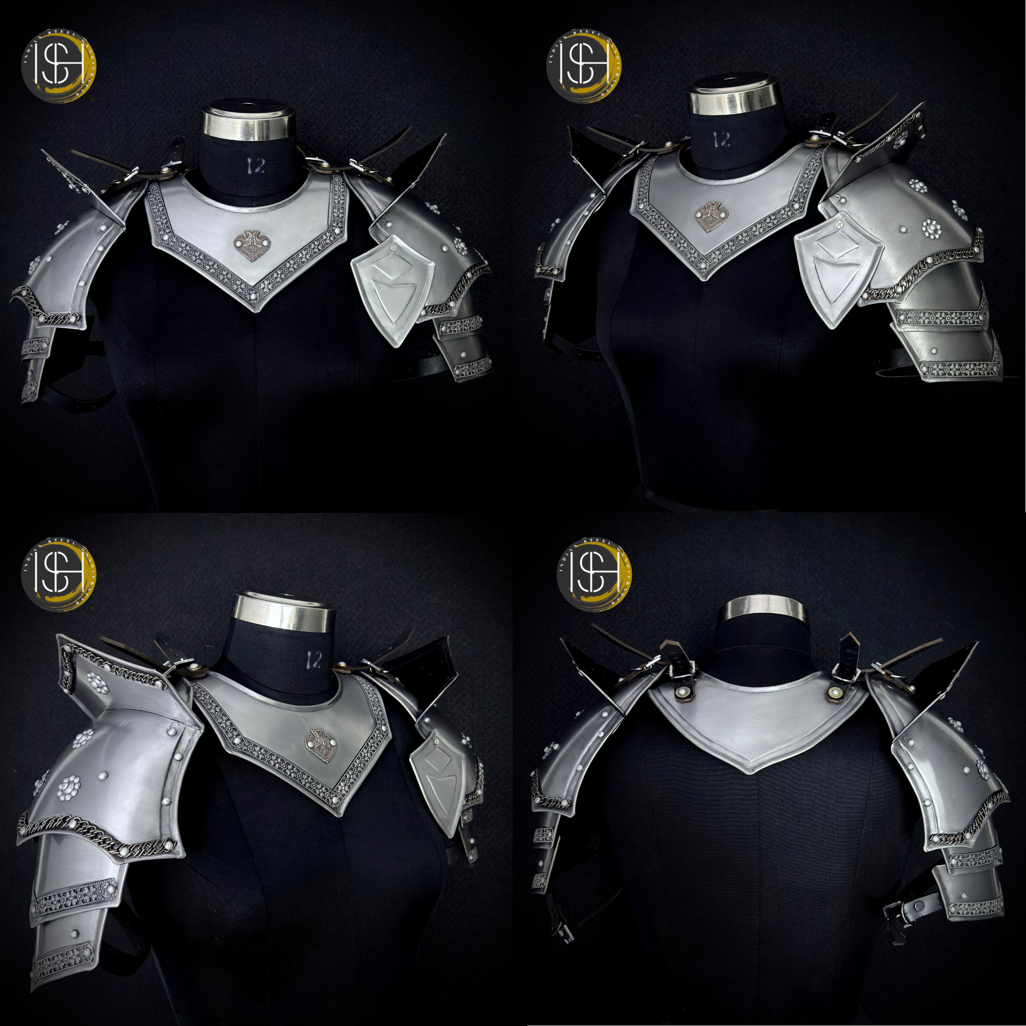 ⚔️ Fantasy Female Armor Set 🛡️ Medieval Warrior Queen Costume with Chainmail & Steel Armor 👑  ✨ Handmade Gothic Women’s Armor – Custom Medieval Knight Costume for LARP, Cosplay & Reenactment ✨
