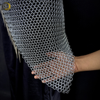 Handmade Steel Chainmail Dress ,Medieval Armor Costume for Women, Viking Warrior Chainmail, LARP Outfit, Gothic Fantasy Cosplay Armor.