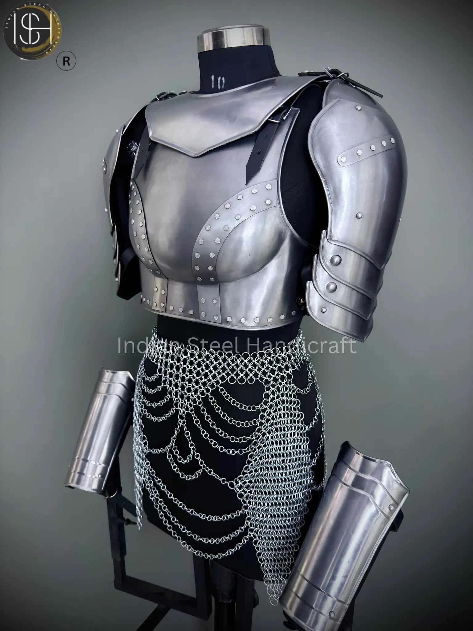 🛡️ Steel Lady Knight Armor — Medieval Costume for LARP, SCA & Cosplay 🛡️ ISH Collection