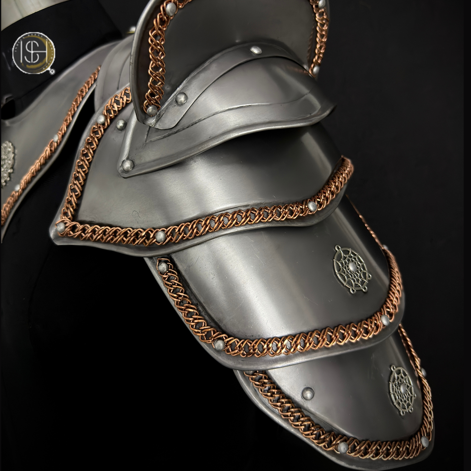 ⚔️ Handmade Medieval Shoulder Armor – Steel Pauldrons with Chainmail | Knight, Viking & Fantasy Cosplay Armor for LARP, Renaissance Fair, SCA & Costume 🛡️