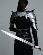 Women’s Steel Knight Armor – Full Battle Cosplay Suit OathboundSteel