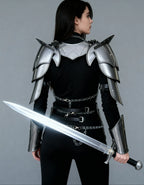 Women’s Steel Knight Armor – Full Battle Cosplay Suit OathboundSteel