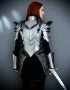 Gothic Red Knight Armor – Women’s Medieval Battle Suit OathboundSteel