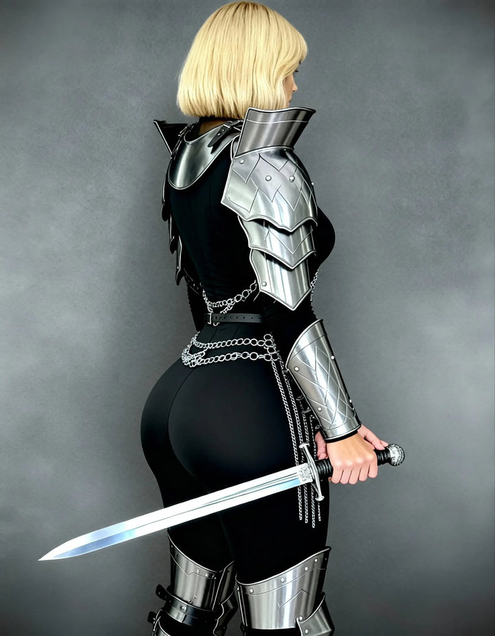Noble Valkyrie Steel Armor – Women’s LARP Ensemble OathboundSteel