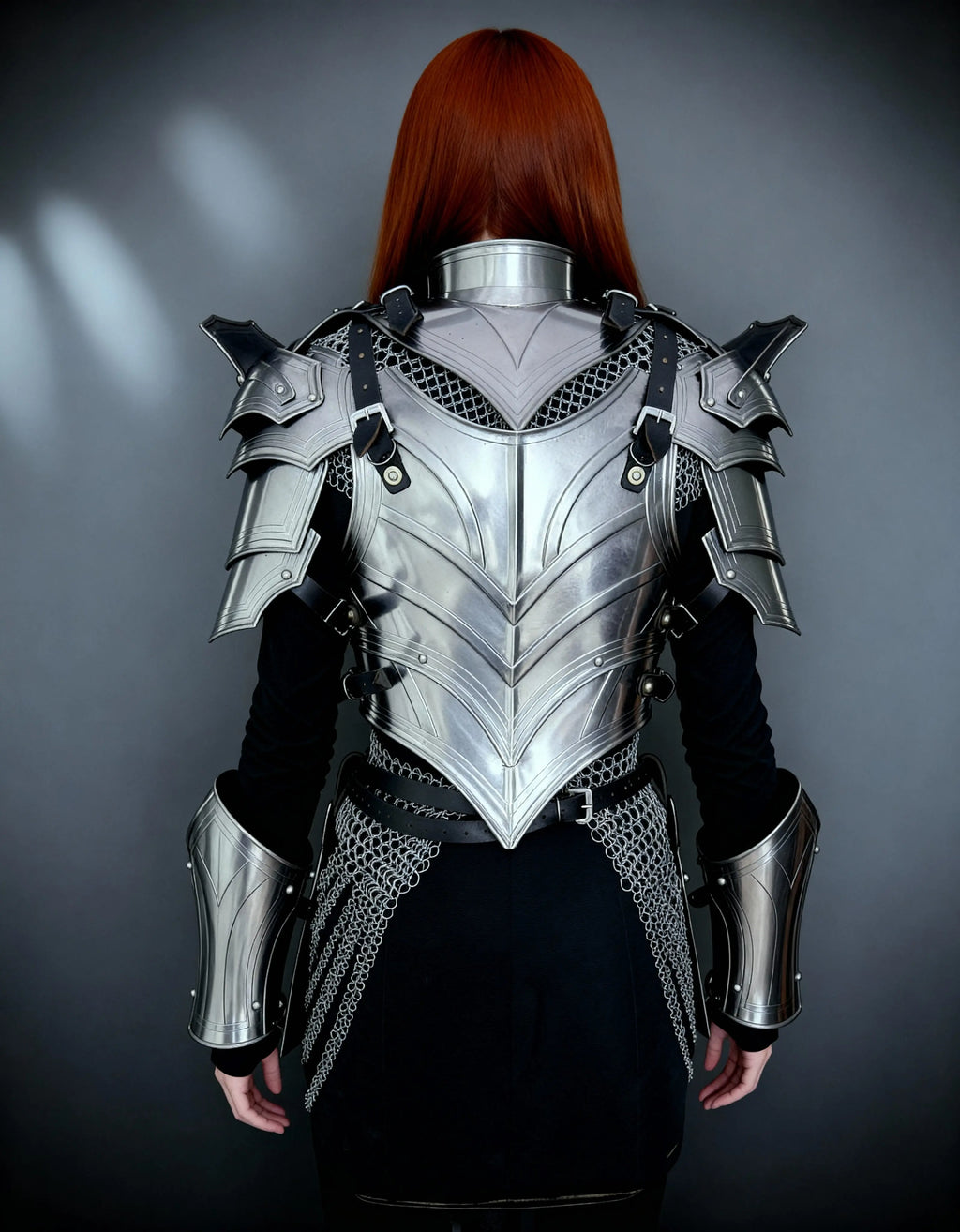 Gothic Red Knight Armor – Women’s Medieval Battle Suit OathboundSteel