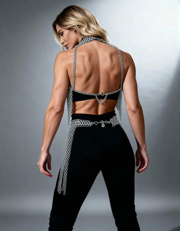 Lightweight Chainmail Dress Armor – Elegant Cosplay Outfit OathboundSteel